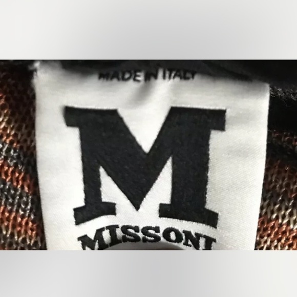 M Missoni | Womens Size 8 Gray Pants Straight Leg Flat Front Trouser Stretch - Picture 8 of 8